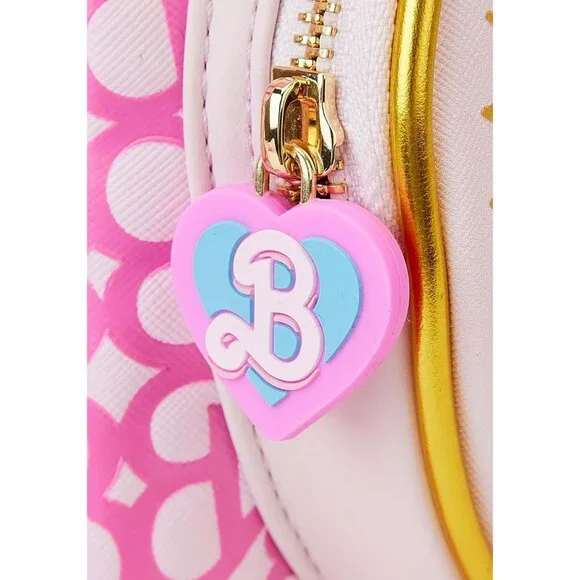 Loungefly Barbie The Movie Logo Double Strap Mini Backpack - Picture 5 of 8